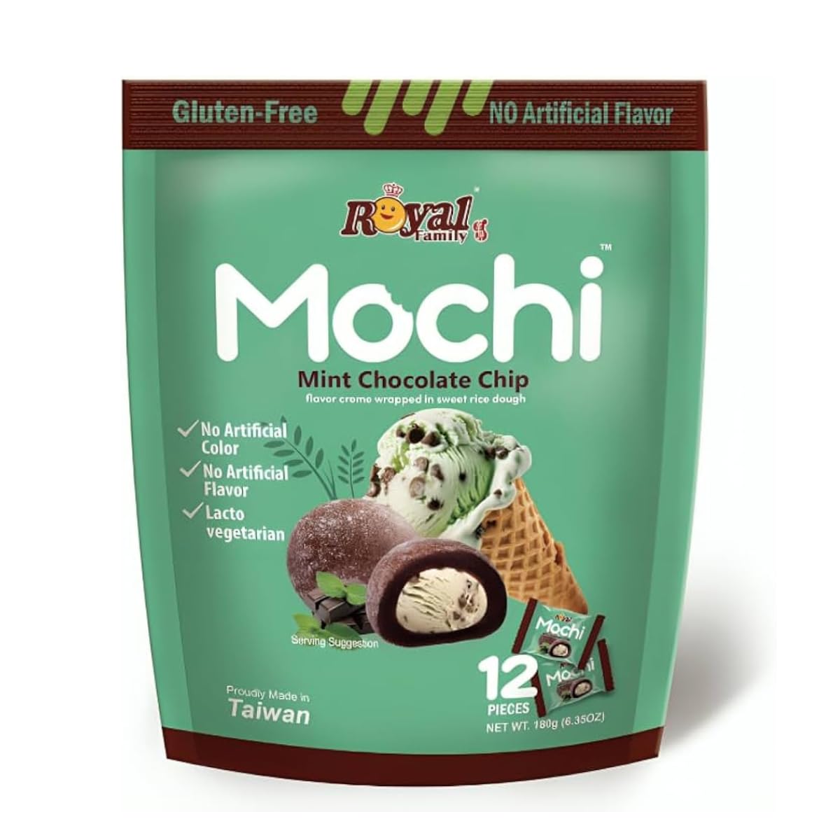 Amazon.com: Japanese Mochi Mint Chocolate Chip Flavor - No